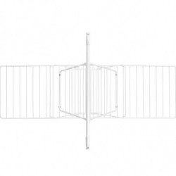 Brabantia Hangon 1004170 Clothes Dryer, 25 m, 8 Hangers, Child Lock, Extra Rod, White