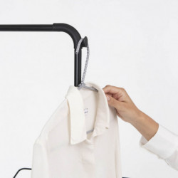 Brabantia Hangon 1004171 Clothes Dryer, 25 m, 8 Hangers, Child Lock, Extension Pole, Black