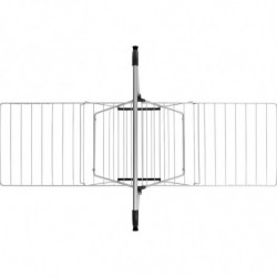 Brabantia Hangon 1004172 Clothes Dryer, 25 m, 8 hangers, Child Lock, Extension Rod, Stainless Steel