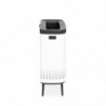 Cos de rufe Brabantia Bo 1004176, 2x45 L, Umplere fara deschidere, Orificii aerisire, Picioare reglabile, Alb