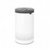 Brabantia Laundry Basket 1004179, 60 L, Plastic Lid, Top-loading, Ventilation Holes, White