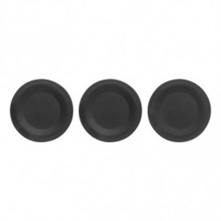 Set recipiente depozitare Brabantia ReNew 1004183, 3 piese, Baza moale anti-alunecare, Gri inchis