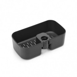 Brabantia ReNew Shower Organizer 1004186, 7.5 x 13.3 x 24.4 cm, Bottom with drainage holes, Corrosion-resistant, Dark gray