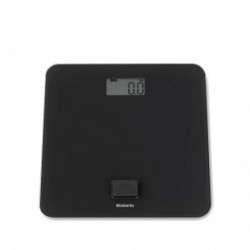 Ζυγαριά Brabantia ReNew 1004188, Λειτουργία χωρίς μπαταρίες, Έως 150 κιλά, Οθόνη LCD, Μαύρο