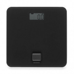 Ζυγαριά Brabantia ReNew 1004188, Λειτουργία χωρίς μπαταρίες, Έως 150 κιλά, Οθόνη LCD, Μαύρο