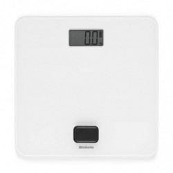 Ζυγαριά Brabantia ReNew 1004189, Λειτουργία χωρίς μπαταρία, Έως 150 kg, Οθόνη LCD, Λευκό
