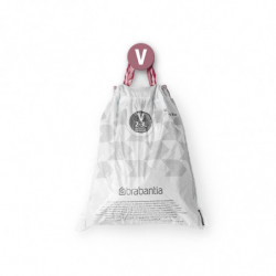 Brabantia PerfectFit NewIcon 1005507 Trash Bags, Size V, 3 L, 40 Count, White