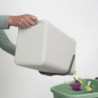 Кош за разделно събиране на боклук Brabantia Sort&Go 1005516, 16 л, Дръжка, Възможност за стенен монтаж, Светлосив