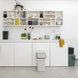 Cos de gunoi colectare selectiva Brabantia Sort&Go 1005520, 3 L, Maner, Verde deschis
