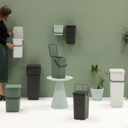 Cos de gunoi colectare selectiva Brabantia Sort&Go 1005520, 3 L, Maner, Verde deschis