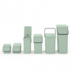 Cos de gunoi colectare selectiva Brabantia Sort&Go 1005520, 3 L, Maner, Verde deschis