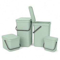 Кош за смет за разделно събиране Brabantia Sort&Go 3L, Jade Green