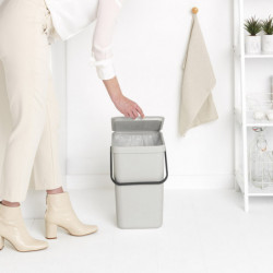 Кош за смет за разделно събиране Brabantia Sort&Go 25L, Light Grey