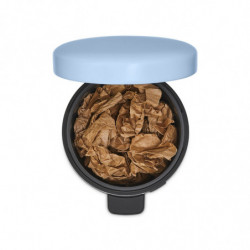 Κάδος απορριμμάτων με πεντάλ Brabantia NewIcon 1005528, 5 l, Ομαλό κλείσιμο, Αντιολισθητική βάση, Γαλάζιο
