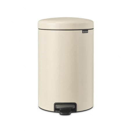 Brabantia NewIcon 1005535 Pedal Bin, 20 L, Soft-Close, Non-Slip Base, Beige