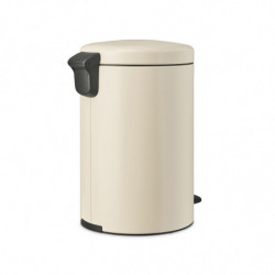 Brabantia NewIcon 1005535 Pedal Bin, 20 L, Soft-Close, Non-Slip Base, Beige