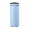 Κάδος Brabantia Touch Bin New 1005545, 30 l, αθόρυβο και ομαλό κλείσιμο, μπλε