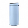 Κάδος Brabantia Touch Bin New 1005545, 30 l, αθόρυβο και ομαλό κλείσιμο, μπλε