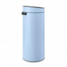 Κάδος Brabantia Touch Bin New 1005545, 30 l, αθόρυβο και ομαλό κλείσιμο, μπλε
