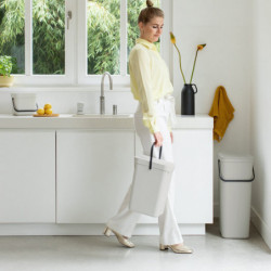 Κάδος χωριστής συλλογής απορριμμάτων Brabantia Sort&Go 1005554, 40 l, Χειρολαβή, Επιτοίχιος, Ανοιχτό γκρι