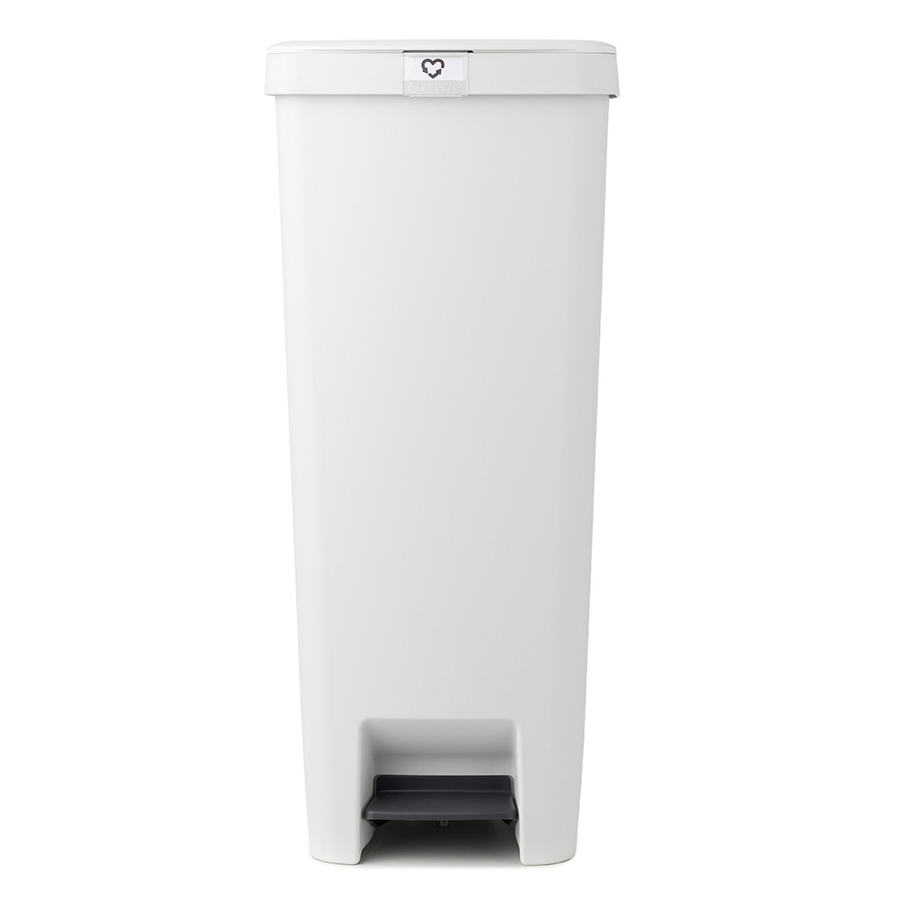 Кош за боклук с педал Brabantia StepUp 1005556, 40 л, Екологични материали, Голям отвор, Светлосив