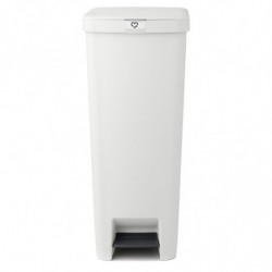 Coș cu pedală Brabantia StepUp 1005556, 40 L, Materiale ecologice, Deschidere mare, Gri deschis
