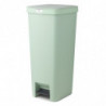 Cos cu pedala Brabantia StepUp 1005558, 40 L, Materiale ecologice, Deschidere mare, Verde deschis