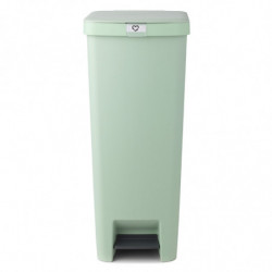 Cos cu pedala Brabantia StepUp 1005558, 40 L, Materiale ecologice, Deschidere mare, Verde deschis