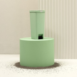Brabantia StepUp 1005558 Pedal Bin, 40 L, Eco-friendly materials, Large opening, Light green