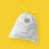Brabantia PerfectFit Sort&Go/Touch Trash Bags 1005560, Size A, 3 L, 40 Count, White