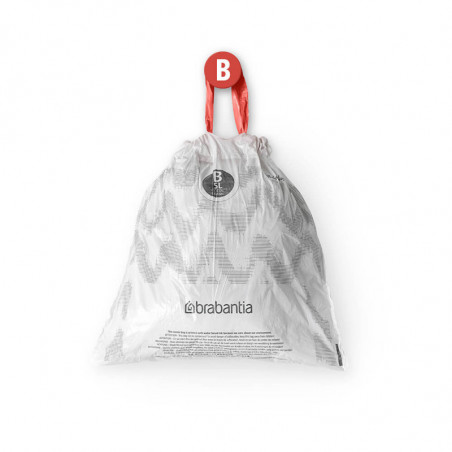 Торба за кош Brabantia PerfectFit Slide/Paper Bin размер B, 5L, 10 броя, ролка
