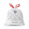 Торбички за кош Brabantia PerfectFit Slide/Paper Bin 1005563, Размер B, 5 л, 40 броя, Бял