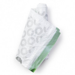 Торба за кош Brabantia PerfectFit NewIcon/Touch 1005570, Размер G, 23-30 л, 10 бр, Бял