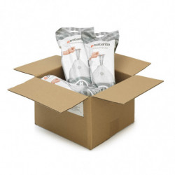 Saci de gunoi Brabantia PerfectFit Touch/Push/Big Bin 1005573, Dimensiune H, 50-60 L, 120 buc, Alb