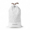 Saci de gunoi Brabantia PerfectFit FlatBack+/Touch 1005574, Dimensiune L, 40-45 L, 20 buc, Alb