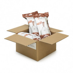 Brabantia PerfectFit FlatBack+/Touch Trash Bag 1005576, Size L, 40–45 L, 120 Count, White