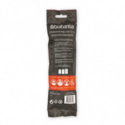 Σακούλες απορριμμάτων Brabantia PerfectFit NewIcon 1005578, μέγεθος V, 3 l, 10 τεμάχια, λευκό