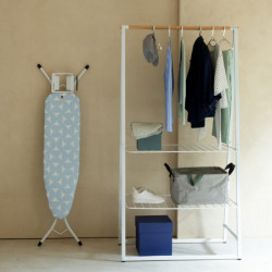 Brabantia A 1005615 Ironing Board, 110x30 cm, 7 height settings, Iron Rest, Light Blue