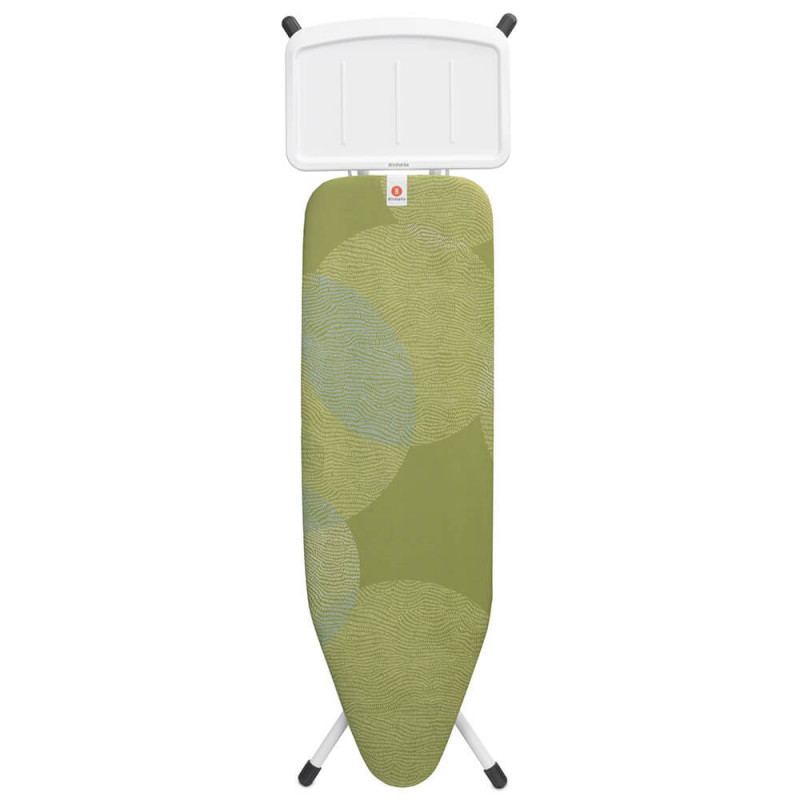 Masа de cаlcat Brabantia B 1005618, 124x38 cm, 7 pozitii de reglare, Suport statie de calcat, Verde