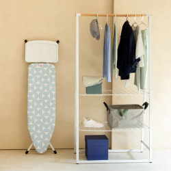 Brabantia B 1005619 Ironing Board, 124x38 cm, 7 height settings, Steam generator holder, Light blue