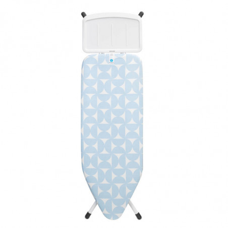 Brabantia C 1005622 Ironing Board, 124x45 cm, 7 height settings, Steam generator holder, Light blue