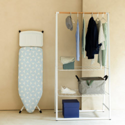 Brabantia C 1005622 Ironing Board, 124x45 cm, 7 height settings, Steam generator holder, Light blue
