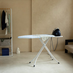 Brabantia C 1005622 Ironing Board, 124x45 cm, 7 height settings, Steam generator holder, Light blue