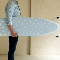 Brabantia C 1005622 Ironing Board, 124x45 cm, 7 height settings, Steam generator holder, Light blue