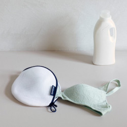 Saculet pentru lenjerie intima Brabantia 1005654, Fermoar, Alb/Gri