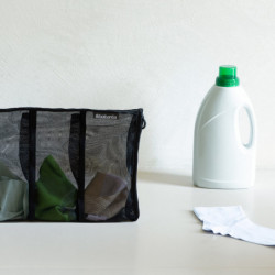 Brabantia 1005658 Sac de spălat șosete, până la 4 perechi de șosete, negru