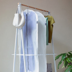 Brabantia 1005660 Clothing Storage Bag Set, L, 60x135 cm, Zipper, White