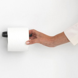 Brabantia MindSet Toilet Paper Holder 1005665, Mineral Finish, Concealed Mounting Brackets, Dark Gray