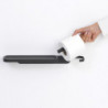 Brabantia MindSet 1005667 Toilet Paper Holder with Shelf, Easy to Install, Mineral Finish, Dark Gray
