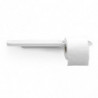 Brabantia MindSet 1005668 Toilet Paper Holder with Shelf, Easy to Install, Mineral Finish, White
